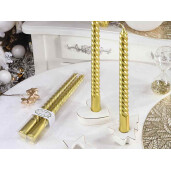 Set 2 lumanari aurii Ø 2,2 cm x 25 H