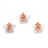 Set 3 candele Craciun Ø 6,5 x 5 H