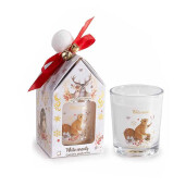 Lumanare parfumata Craciun in cutie cadou aroma White Serenity Ø 5,5 cm x 6,5 H