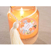 Lumanare parfumata in borcan aroma Portocala  Ø 6,5 cm x 9,5 H