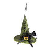 Set 3 palarii Halloween Vrajitoare textil multicolor Ø 10 cm x 11 H