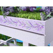 Carucior candy bar lemn mov 132x55x150 cm