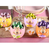 Set 4 decoratiuni Paste ceramica multicolora 8x9x7.5 cm
