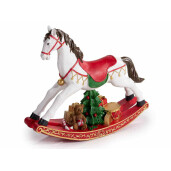 Figurina Craciun Calut polirasina multicolora cm 29,5 x 8,5 x 25,5 H