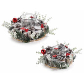 Set 2 candele Craciun 21x11 cm, 8.5x9 cm
