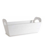 Cos lemn alb 31,5 x 12 x 8,5 H