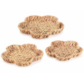 Set 3 tavi zambila apa 32.5x31.5x4 cm, 29.5x28.5x4 cm, 26.5x25.5x4 cm