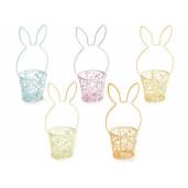 Set 5 cosulete Paste metal multicolor Ø 6 cm x 17.5 H 