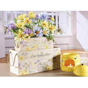 Set 4 cosuri lemn 25x10x11.5 cm, 19x7x7 cm