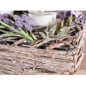 Suport lumanari Lavanda 32x12x8 cm