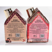 Set 4 geluri dus, cadou Craciun cm 6,5 x 5 x 11 H, 4x100 ml
