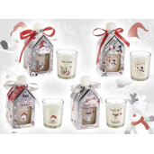 Set 4 candele parfumate Snow Holiday 5.5x5.5x11.5 cm
