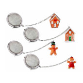 Set 4 infuzoare ceai 3x1x4 cm