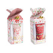 Set 2 creme picioare parfumate 2 perechi sosete cadou Craciun Winter cm 7 x 7 x 20 H, 60 ml
