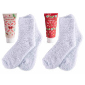 Set 2 creme picioare parfumate 2 perechi sosete cadou Craciun Winter cm 7 x 7 x 20 H, 60 ml
