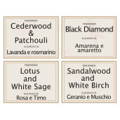 Set 4 parfumuri ambientale aroma Craciun Elegante 5x5x15 cm