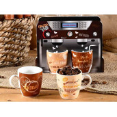 Set 8 cani ceramica multicolora Ø 5,5 cm x 6 H, 70 ml