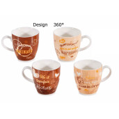 Set 4 cani ceramica multicolora Ø 5,5 cm x 6 H, 70 ml