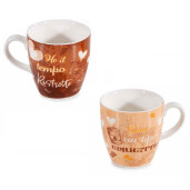 Set 8 cani ceramica multicolora Ø 5,5 cm x 6 H, 70 ml