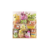 Cos bambus galben decor oua Paste 20 cm x 17 cm x 25 h
