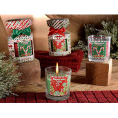 Lumanare parfumata Craciun in cutie cadou aroma Fructe de Padure cm 8,5 x 7,5 x 13,5 H