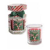 Set 2 candele Craciun parfumate Ø 7,5 cm x 8 H
