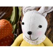 Figurina Iepuras Fetita Paste textil 11x7x60 cm
