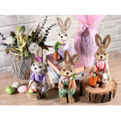Set 4 figurine Iepurasi Paste 8.5x10x27 cm
