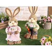 Set 2 figurine Iepurasi Paste 26x22x64 cm