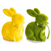 Set 2 figurine Iepurasi Paste catifea cm 18 x 12 x 21,5 H