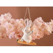 Figurina Iepuras Paste ceramica multicolora 12x6.5x12.5 cm