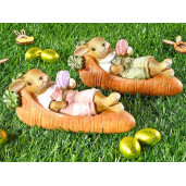 Set 2 figurine Iepurasi Paste 15.5x5.5x6.5 cm