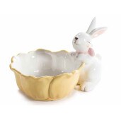Bol Paste Iepuras ceramica multicolora cm 16,5 x 22 x 15 H