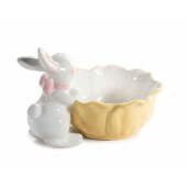 Bol Paste Iepuras ceramica multicolora cm 16,5 x 22 x 15 H