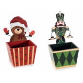 Set 2 decoratiuni Craciun Vintage Toys 10x7.5x19.5 cm