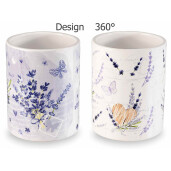 Set 4 borcane ceramica multicolora Lavanda 10.5x13.5 cm