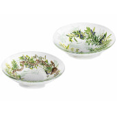 Set 2 boluri sticla Olive Ø 12 cm x 3 H