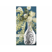 Floare artificiala alba verde 46 cm