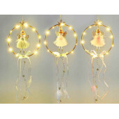 Coronita Inger albastru cu led 17x45 cm