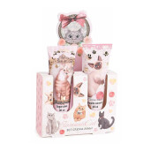Set 4 creme maini, 2 pile unghii aroma Vanilie si Caramel, Bomboane 10 x 3 x 16 H, 2 x 30 ml