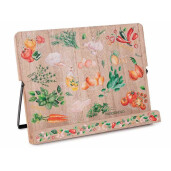 Suport carte lemn multicolor cm 28 x 4,5 x 21,5 H
