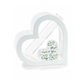Set 2 vaze flori lemn multicolor Inima cm 12 x 3,5 x 12 H