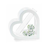 Vaza flori lemn multicolor Inima II cm 12 x 3,5 x 12 H