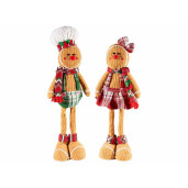 Set 2 figurine Turta Dulce textil multicolor 20x10x60 cm