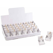 Set 8 ornamente brad Ingeri sticla 3x2.5x4.5 cm