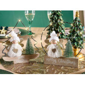 Set 2 decoratiuni cu led Craciun 15x3.5x17 cm