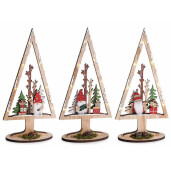 Set 3 decoratiuni Craciun cu led cm 14,5 x 6 x 30 H