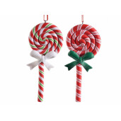 Set 2 ornamente brad Acadele polirasina 6x14 cm