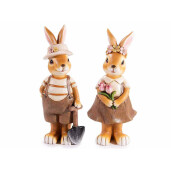 Set 2 figurine Iepurasi Paste 8.5x6.5x20.5 cm
