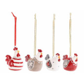 Set 4 figurine Gaini Paste ceramica multicolora  5,5 x 4 x 6 H